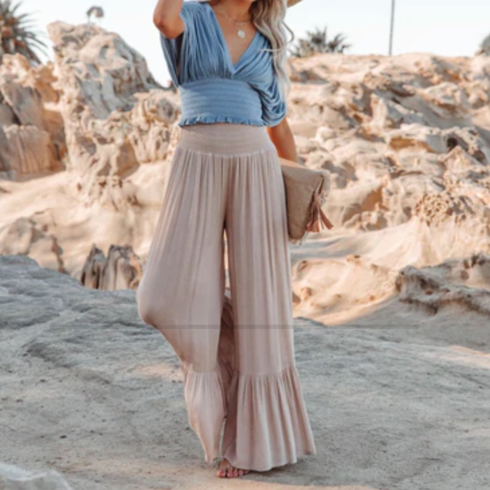 Vici Tan Flare Bottoms